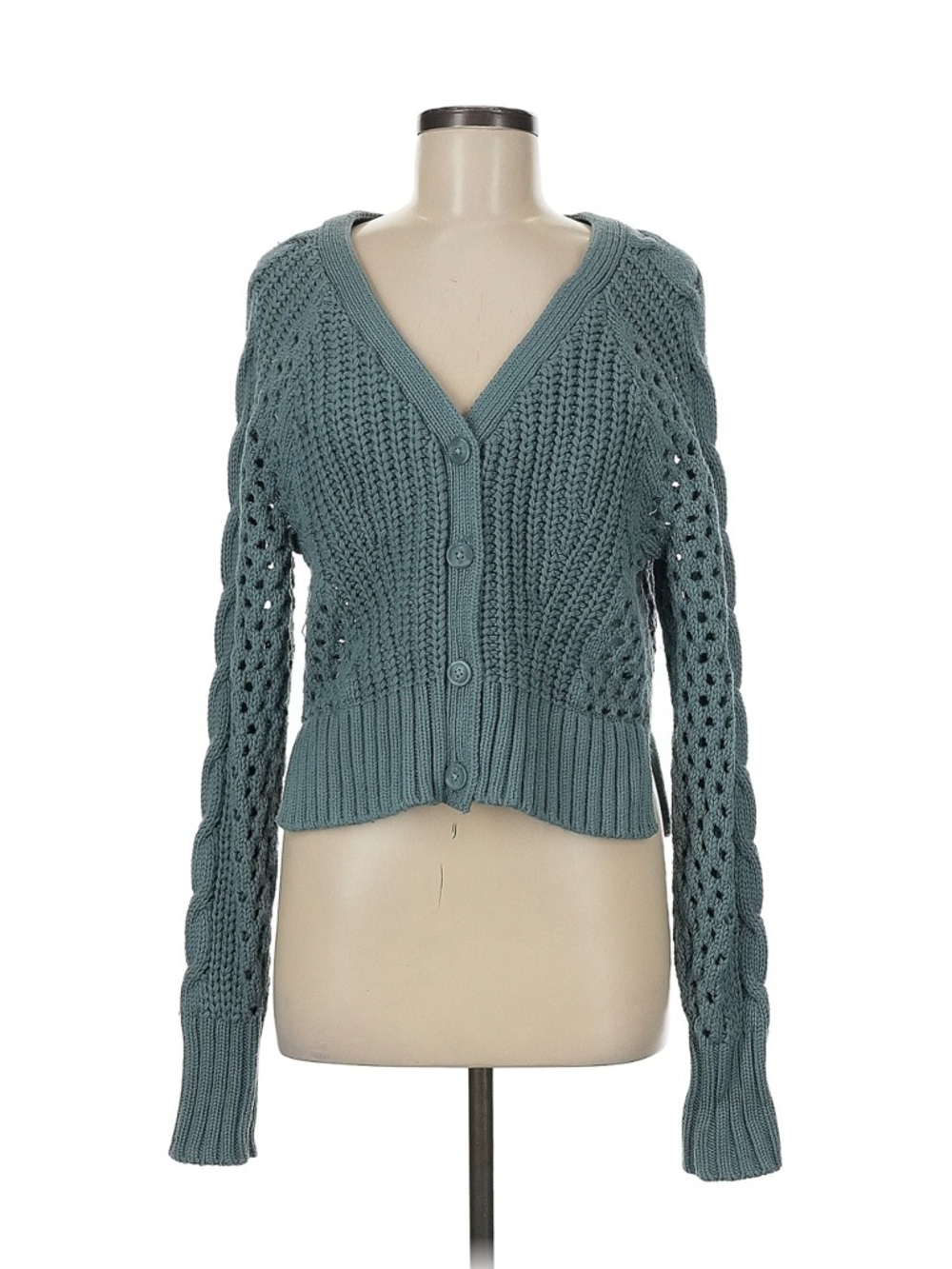 Abercrombie & Fitch Teal Cardigan Sweater